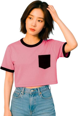 Madhave Casual Solid Women Pink Top
