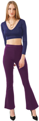 THEBLAZZEE Casual Solid Women Blue Top