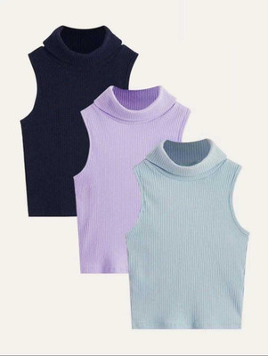 RKK COLLECTIONS Casual Solid Women Gold Top