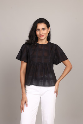 MODYNE Casual Self Design Women White Top