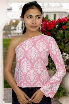 JAIPUR HAND BLOCK Casual Printed Women Pink Top