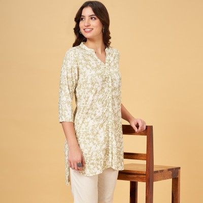 Rangmanch by Pantaloons Casual Printed Women Green, White Top