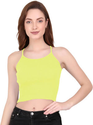 THE BLAZZE Casual Solid, Self Design Women Yellow Top