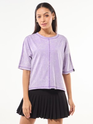 BEWAKOOF Casual Self Design Women Purple Top