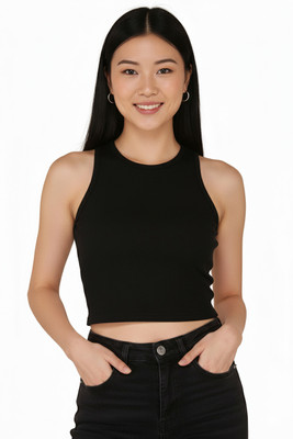 Nihshiv Hub Party Solid Women Black Top