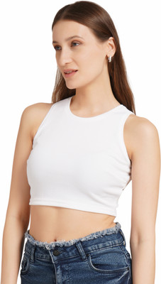 sparsh creation Casual Solid Women Black, White, Blue, Pink Top