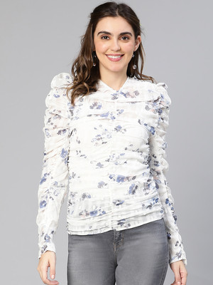 OXOLLOXO Casual Printed Women White Top