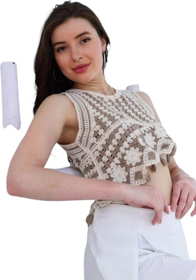 Epicedesigns Casual Embroidered Women White Top