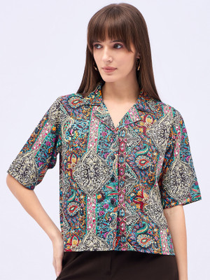 Dressberry Casual Printed Women Multicolor Top