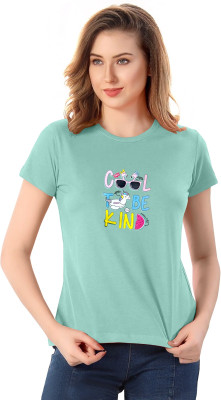 BHAVICREATION Casual Printed Women Green Top