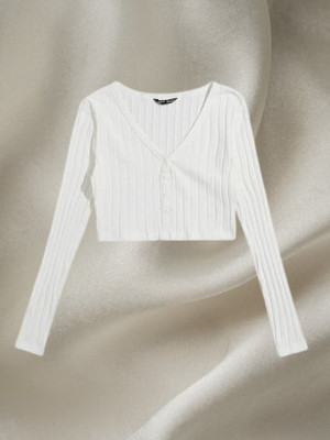 Trendystar Casual Self Design Women White Top