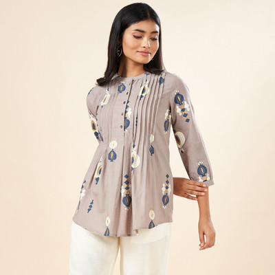 Akkriti by Pantaloons Casual Printed Women Multicolor Top