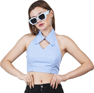 Styvibe Casual Striped Women White Top