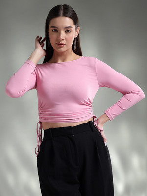 KOTTY Casual Printed Women Pink Top