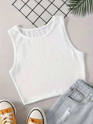 Preeo Casual Solid Women White Top