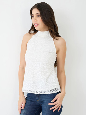 Globus Party Self Design Women White Top