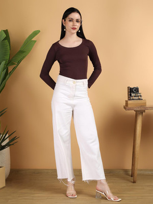 KOTTY Casual Solid Women Red Top