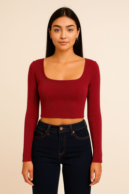 ZEROZABAR Casual Solid Women Multicolor Top