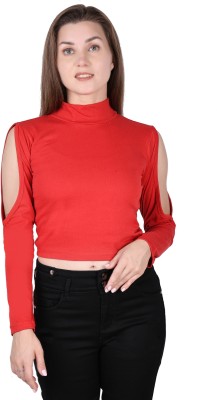 SAIOM Women T Shirt Red Dress