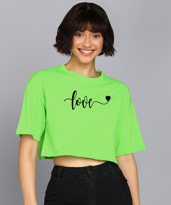 Adyavastram Casual Printed Women Green Top