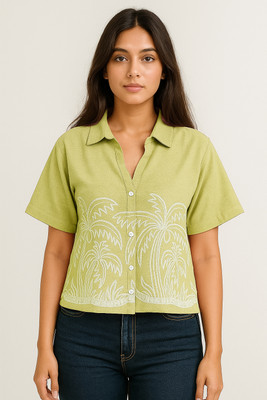 SWARA ART Casual Embroidered Women Yellow Top