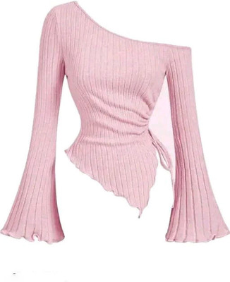 SUKARMI Casual Self Design Women Pink Top