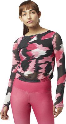 Ajile By Pantaloons Casual Printed Women Black Top