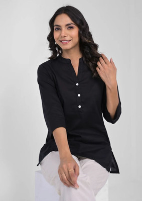 RAi shree Formal Solid Women Black Top