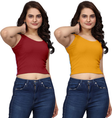 OINOZ Party Solid Women Multicolor Top