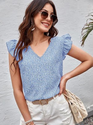 KOTTY Casual Printed Women Blue Top