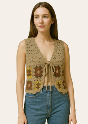 Epicedesigns Casual Solid Women Brown Top