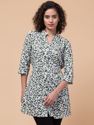 Hive91 Casual Printed Women White Top