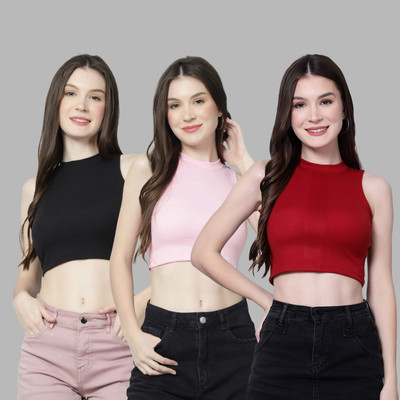 UNFLD Casual Solid Women Multicolor Top