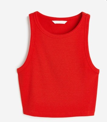 holdvalley Casual Solid Women Red Top