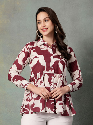 God Bless Casual Graphic Print Women Multicolor Top