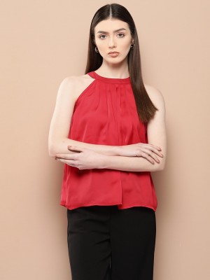 her by invictus Casual Solid Women Red Top