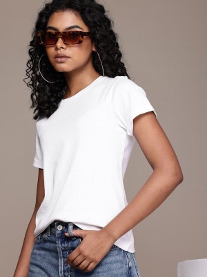 Roadster Casual Solid Women White Top