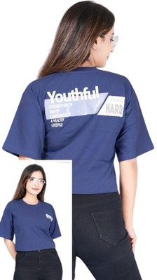 MRGINFRABUILD Casual Solid, Printed Women Grey Top