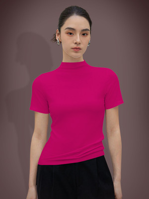 Dream Beauty Fashion Casual Solid Women Pink Top