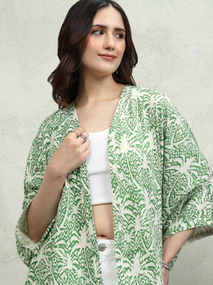 Tokyo Talkies Casual Printed Women Green Top