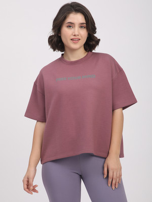 R&B Casual Solid Women Purple Top