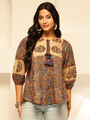 VBUYZ Party Floral Print Women Multicolor Top