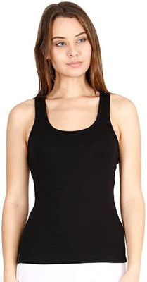 BRAMMEN Casual Solid Women Black Top