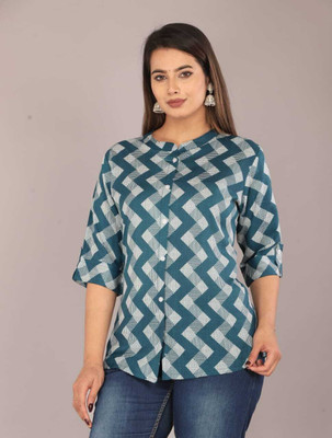 Radha Rani creation Casual Printed, Self Design Women Multicolor Top