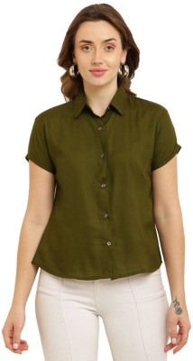 Houseofchic Women Solid Casual Green Shirt