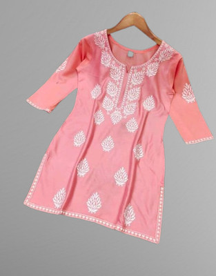 SHREE NATH CREATION Casual Embroidered Women Pink Top