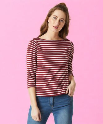 Dressberry Casual Striped Women Multicolor Top