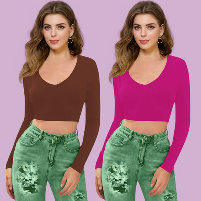 Dream Beauty Fashion Casual Solid Women Pink Top