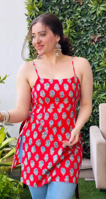 MARKHYA WALA Party Floral Print Women Red Top
