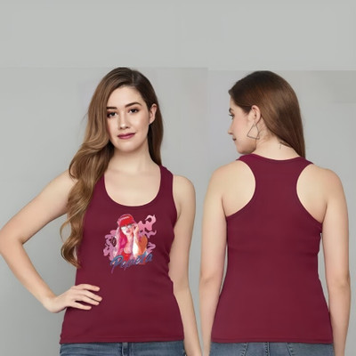 RED CLOVER Casual Printed Women Purple Top